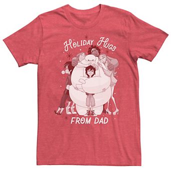 Disney's Big Hero 6 Holiday Hugs From Dad Men's Tee