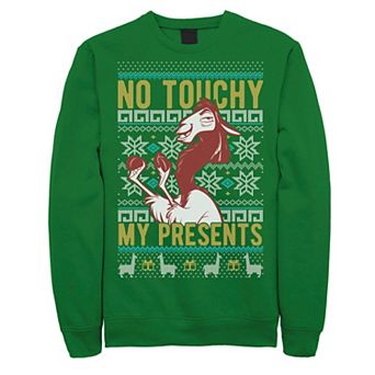 Disney's The Emperor's New Groove No Touchy Christmas Men's Sweatshirt