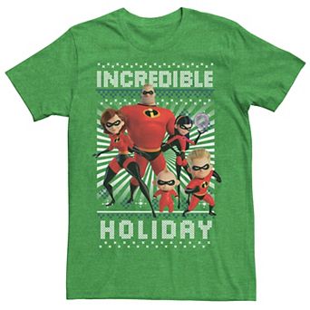 Disney / Pixar's Incredibles 2 Men's Holiday Christmas Graphic Tee