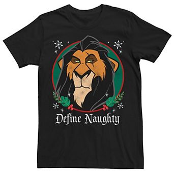 Disney's The Lion King Scar Men's Define Naughty Tee