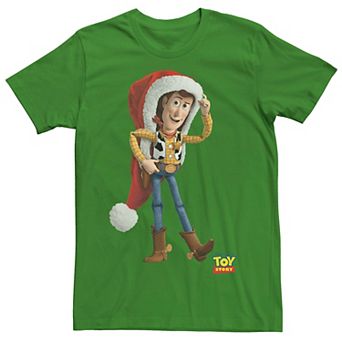 Men's Disney / Pixar Toy Story Woody Over Sized Santa Hat Tee
