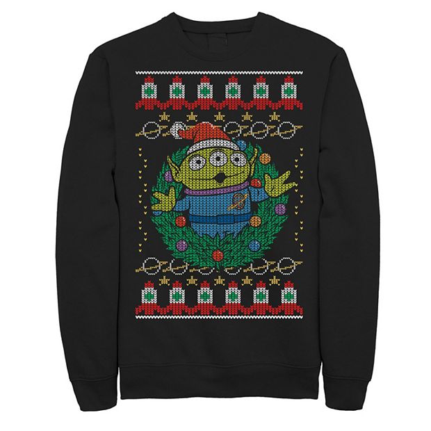 Disney Pixar s Toy Story Aliens Men s Greetings Ugly Christmas Sweater Sweatshirt