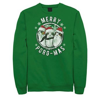 Men's Star Wars Merry Porg-Mas Christmas Sweatshirt