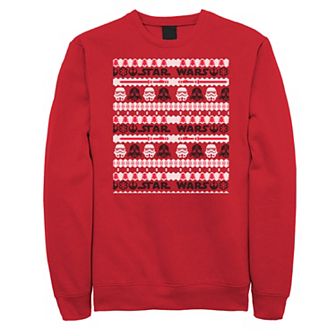 Men's Star Wars Darth Vader Trooper Ugly Christmas Sweater Graphic Fleece Pullover