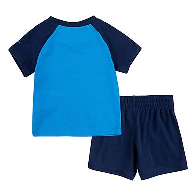 Baby Boy Nike Baseball "Clear Your Plate" Tee & Shorts Set
