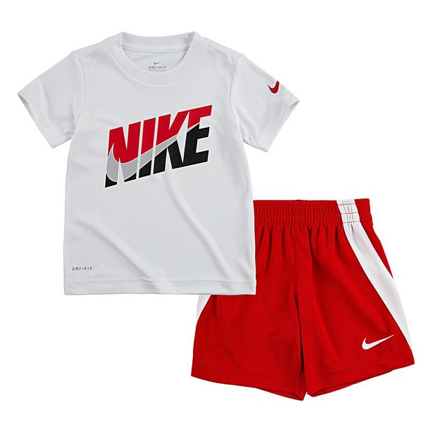 Ik heb een contract gemaakt Soedan Wees tevreden Baby Boy Nike 2-Piece T-Shirt & Shorts Set