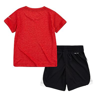 Toddler Boys Nike 2-Piece Dropset Dri-FIT T-Shirt & Shorts Set