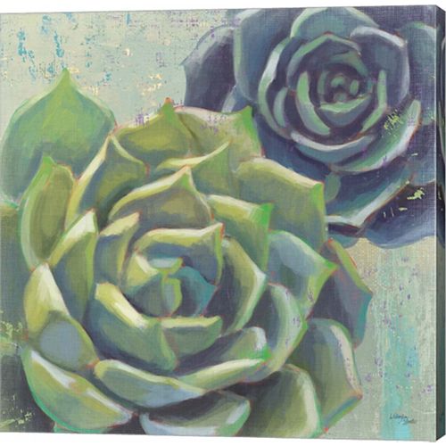 Metaverse Art Succulents I Crop Canvas Wall Art
