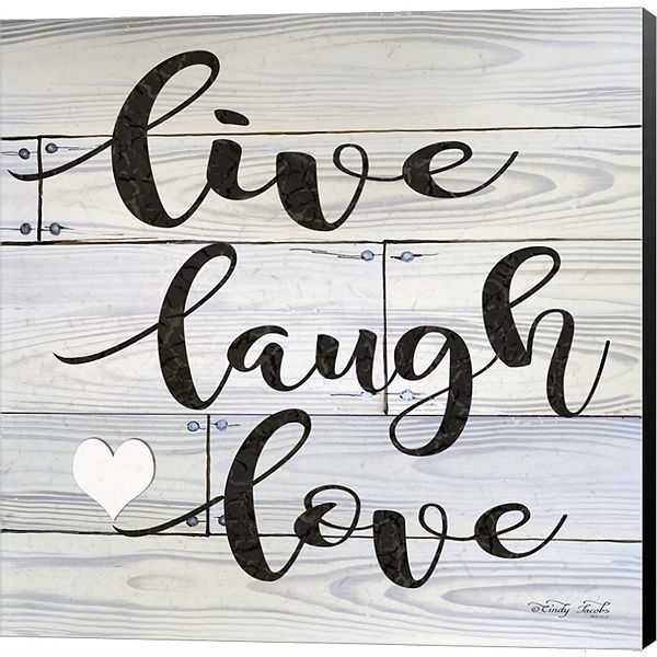 Metaverse Art Live Laugh Love Canvas Wall Art