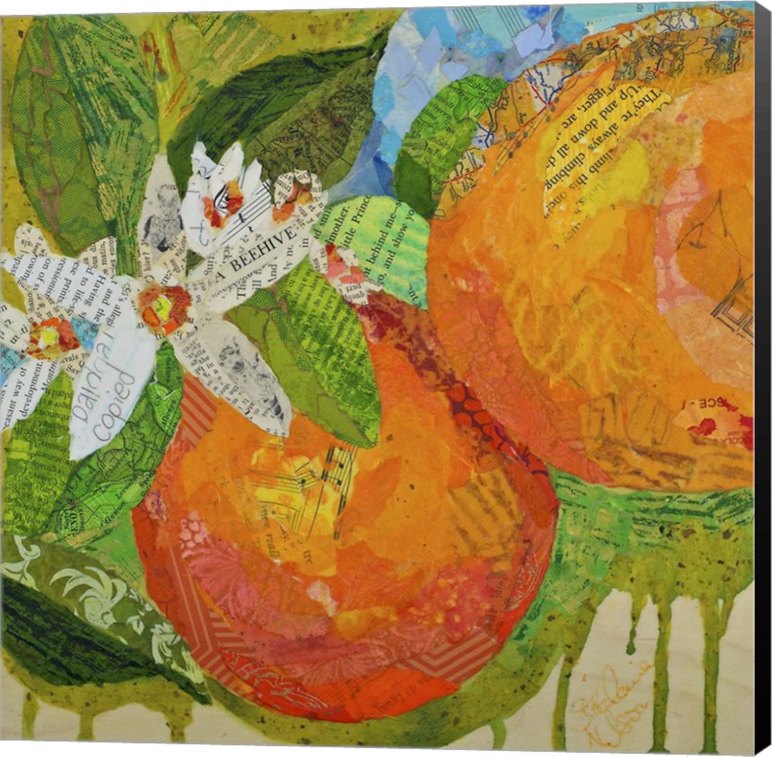 Metaverse Art Florida Oranges Canvas Wall Art