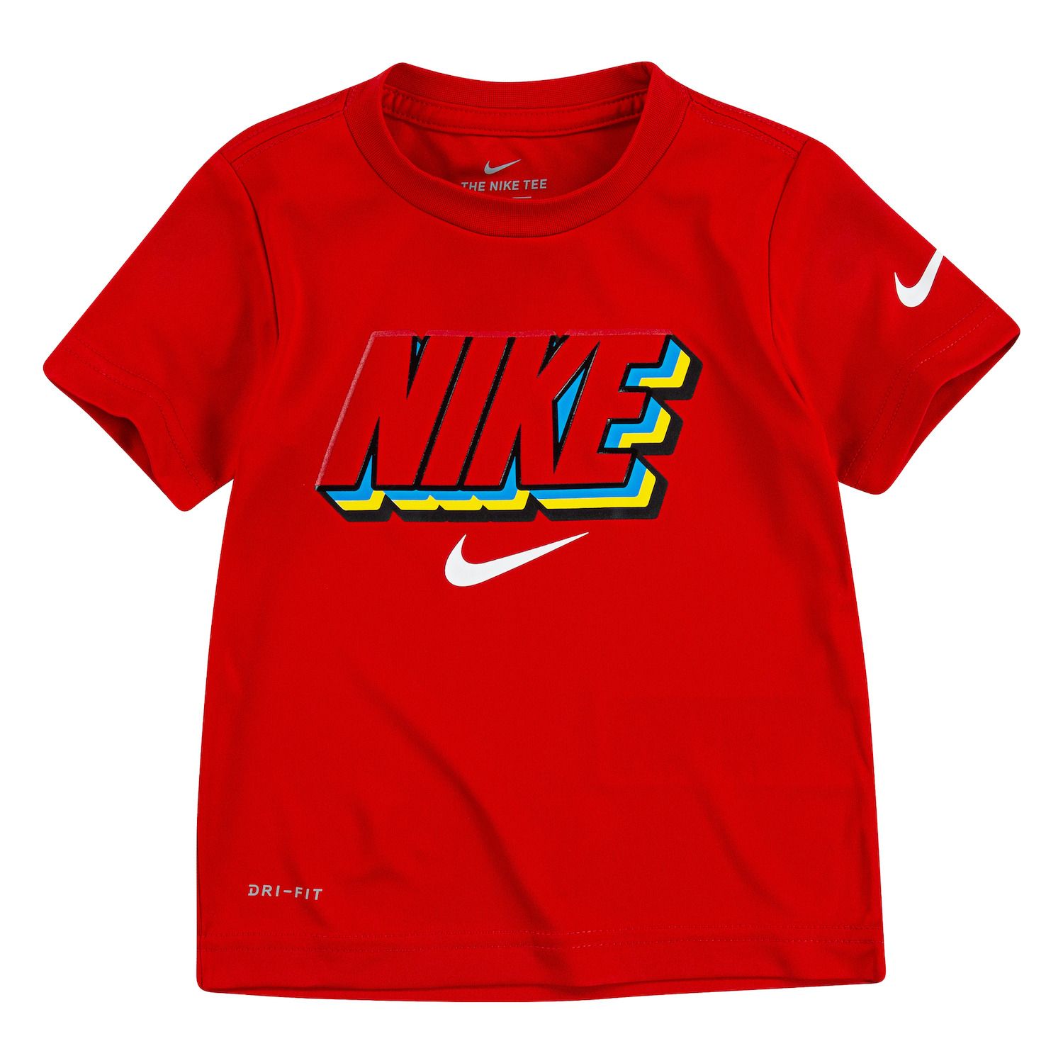 red nike graphic tees