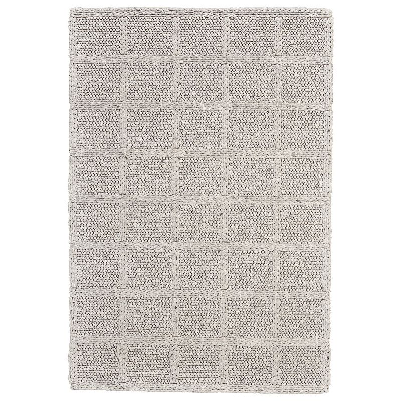 Weave & Wander Genet Rug, Beig/Green, 5X8 Ft