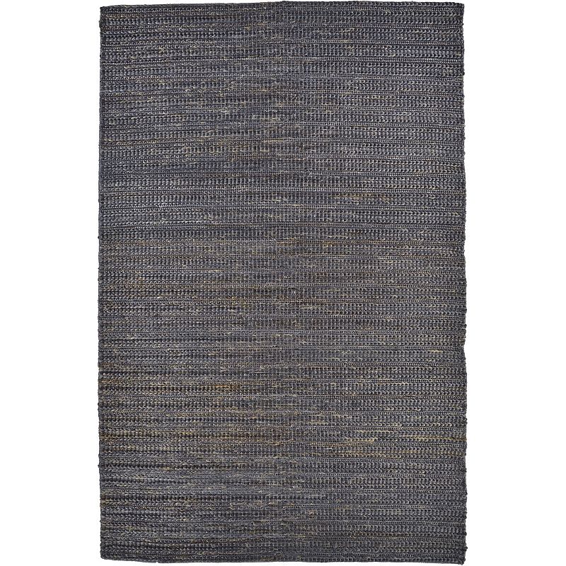 Weave & Wander Knox Rug, Black, 5X8 Ft