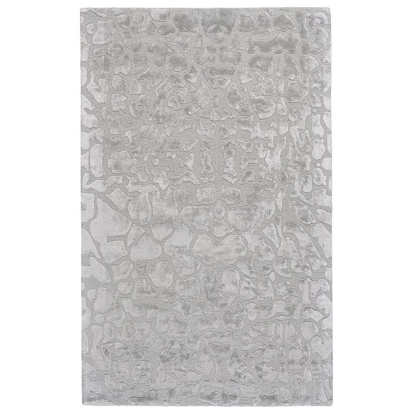 Weave & Wander Malawi Rug, Grey, 5X8 Ft