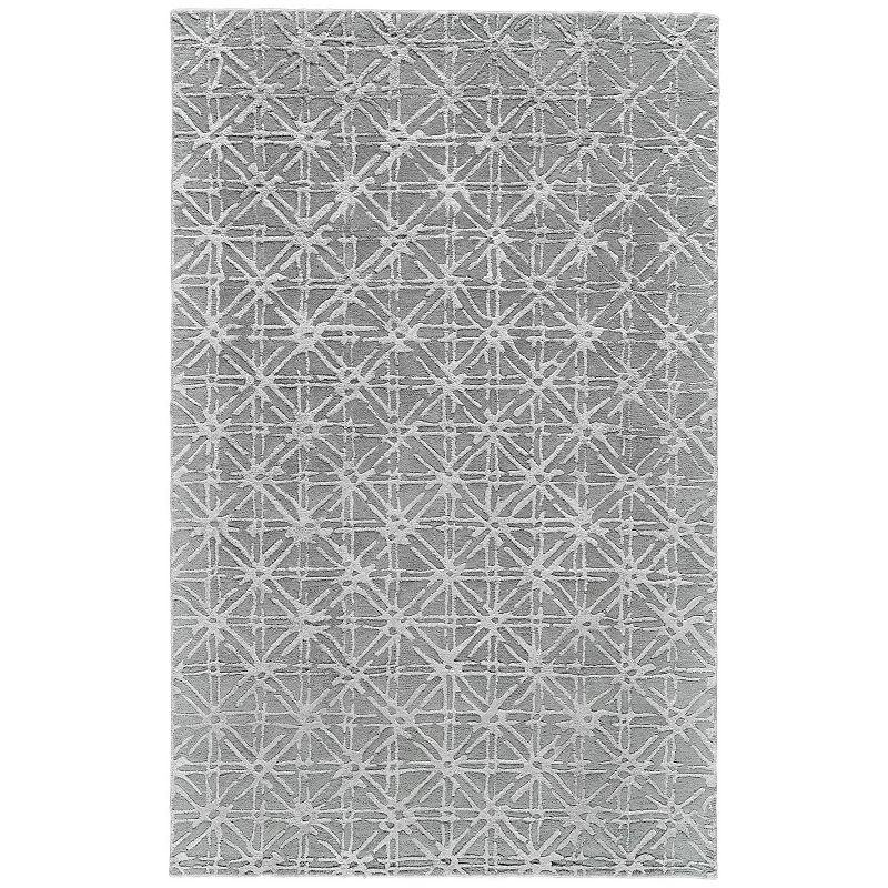 Weave & Wander Hartford Rug, Grey, 5X8 Ft