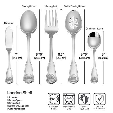 Towle Living London Shell 45-pc. Flatware Set