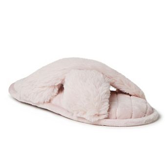 Dearfoams Jessica Faux-Fur Women's Slide Slippers