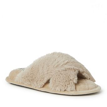 Dearfoams Jessica Faux-Fur Women's Slide Slippers