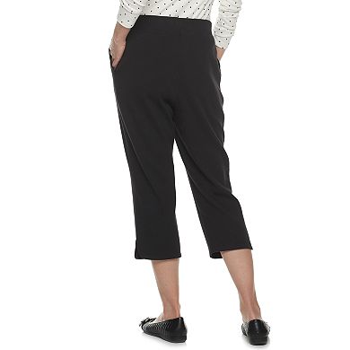 Women's Croft & Barrow® Tulip-Hem Knit Capris