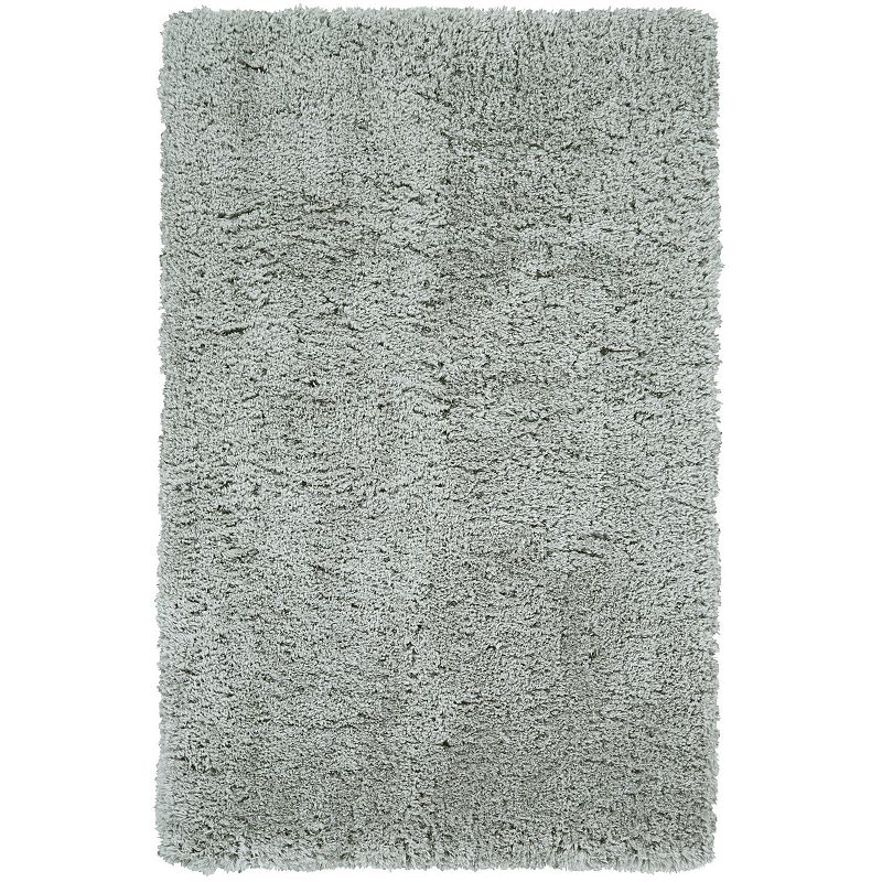 Weave & Wander Roux Fluffy Rug, Grey, 5X8 Ft