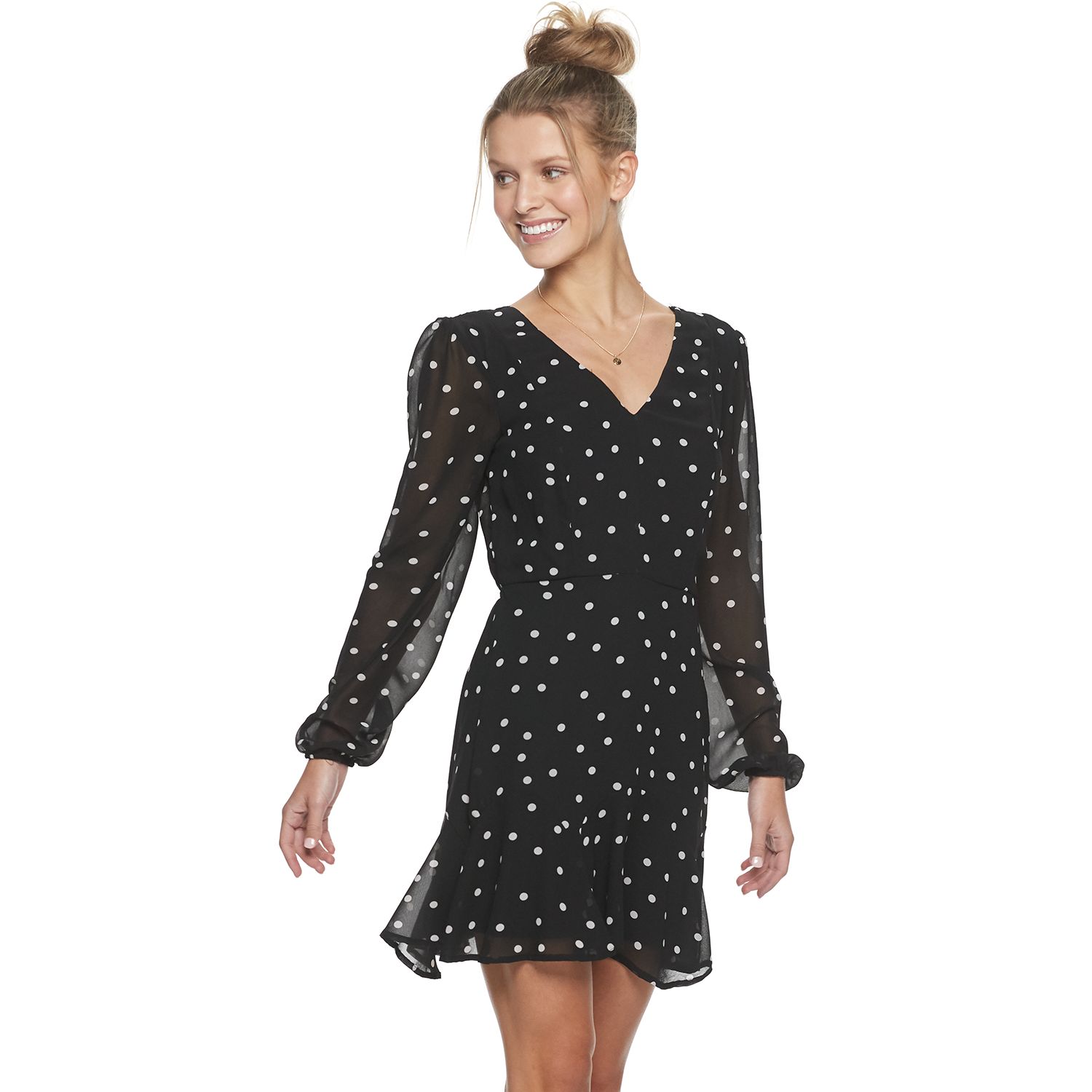 heart polka dot dress