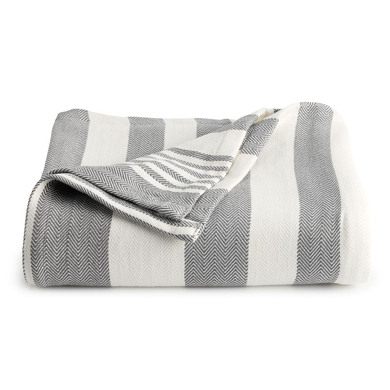 Sonoma Goods For Life The Everyday Cotton Blanket, Grey, King