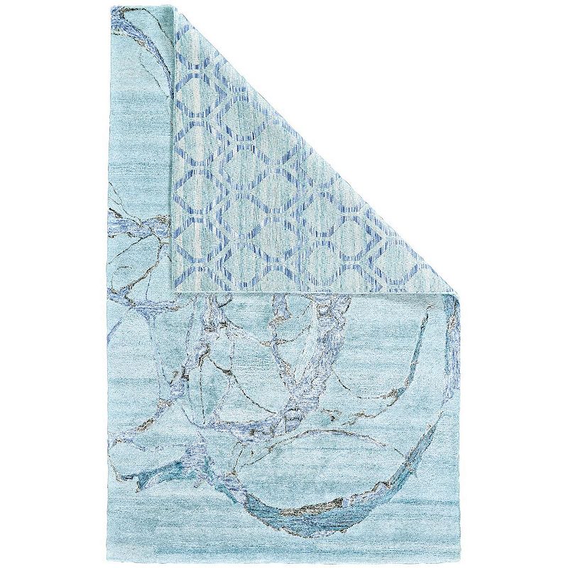 Weave & Wander Agadir Reversible Rug, White, 5X8 Ft