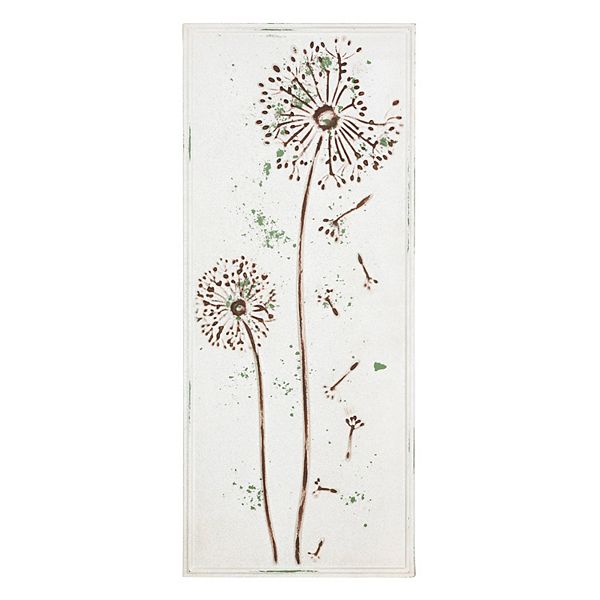 Stratton Home Decor Dandelion Metal Panel Wall Decor