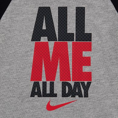 Toddler Boy Nike "All Me All Day" Raglan Tee & Shorts Set