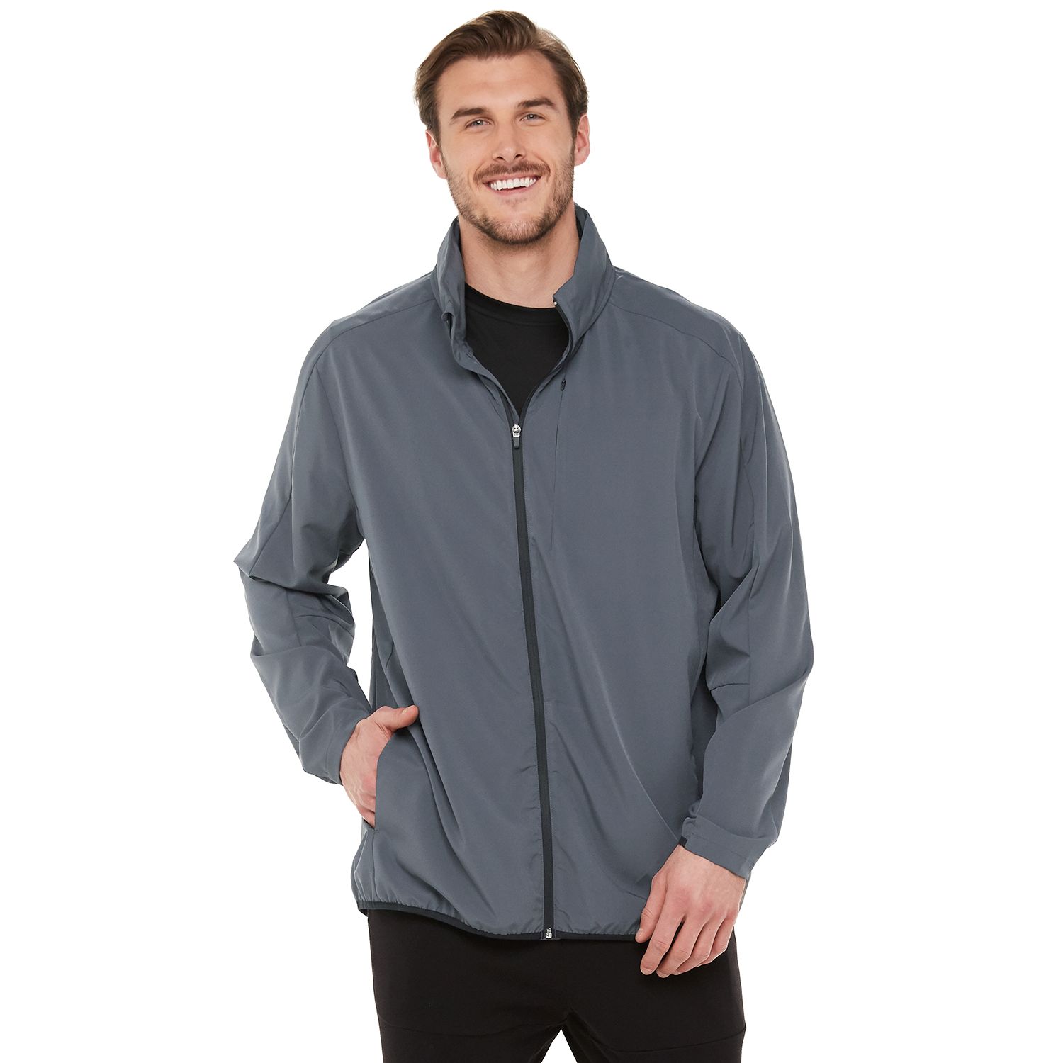 big and tall windbreaker jacket