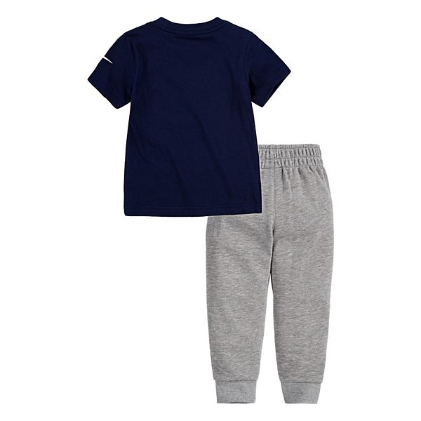 blue nike jogger set