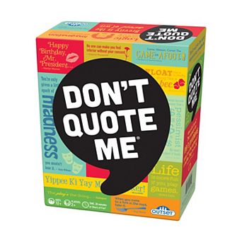 Don't Quote Me Adult Party Game by Outset Media