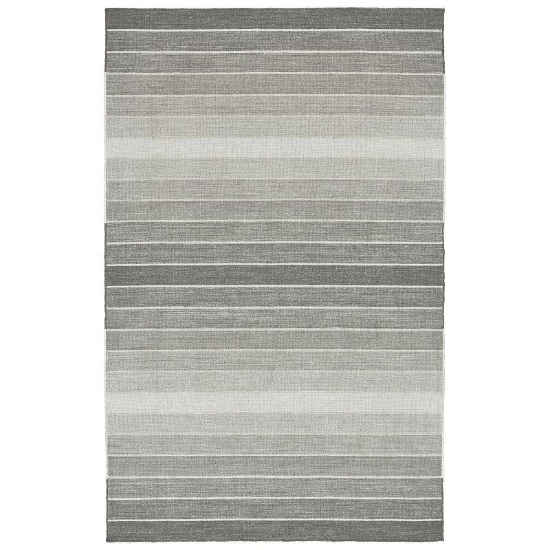 Weave & Wander Tavana Stripe Rug, Grey, 5X8 Ft