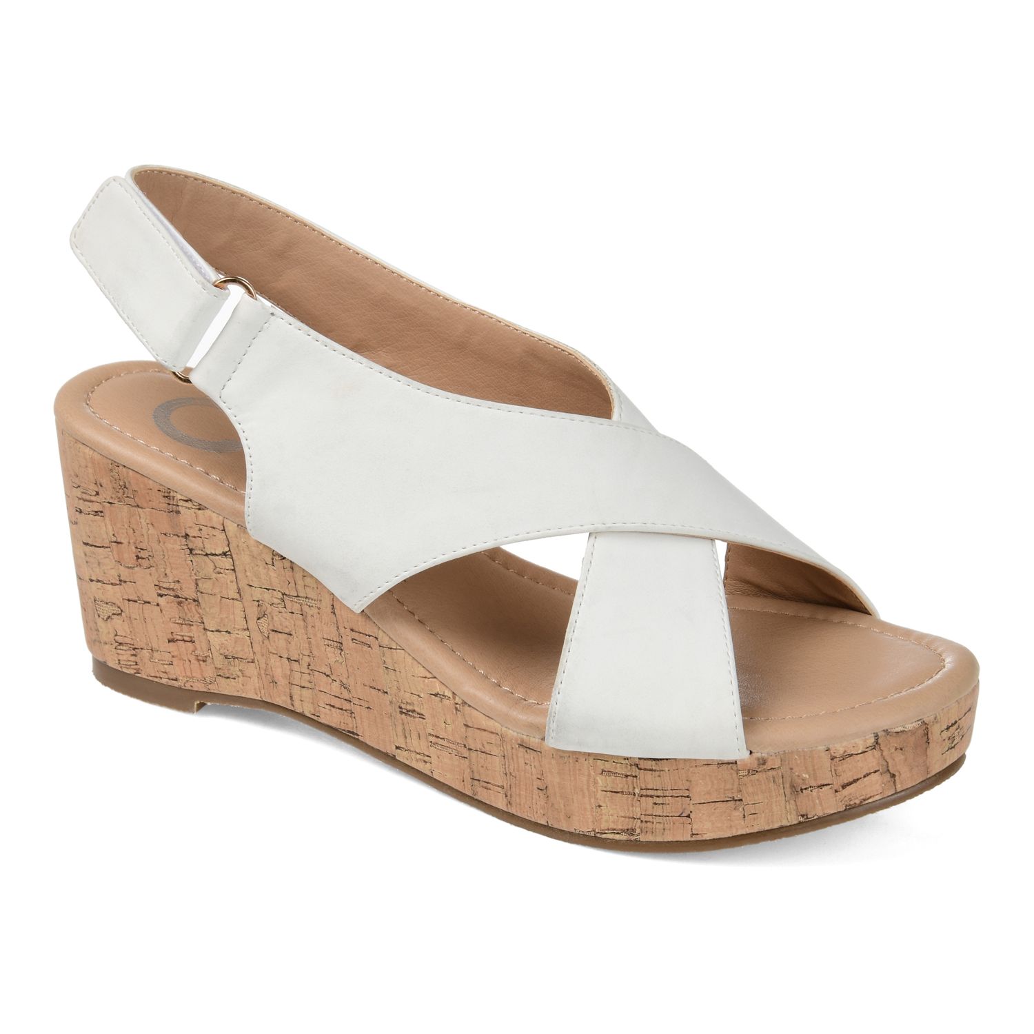 kohls white wedge sandals