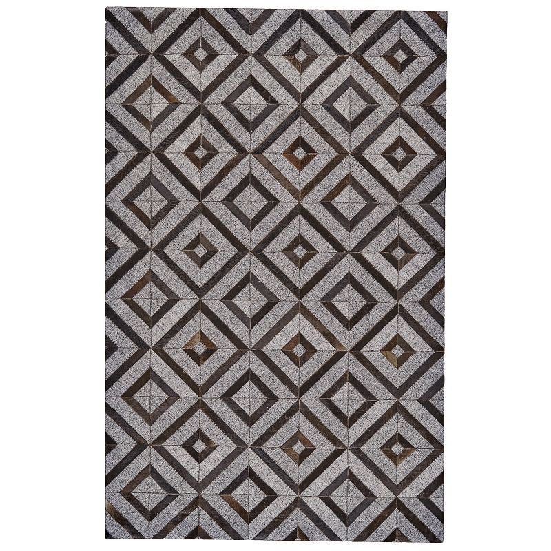 Weave & Wander Canady Rug, Black, 5X8 Ft