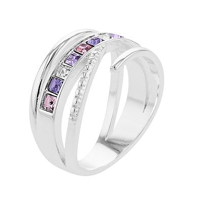 Brilliance Crystal Bypass Ring