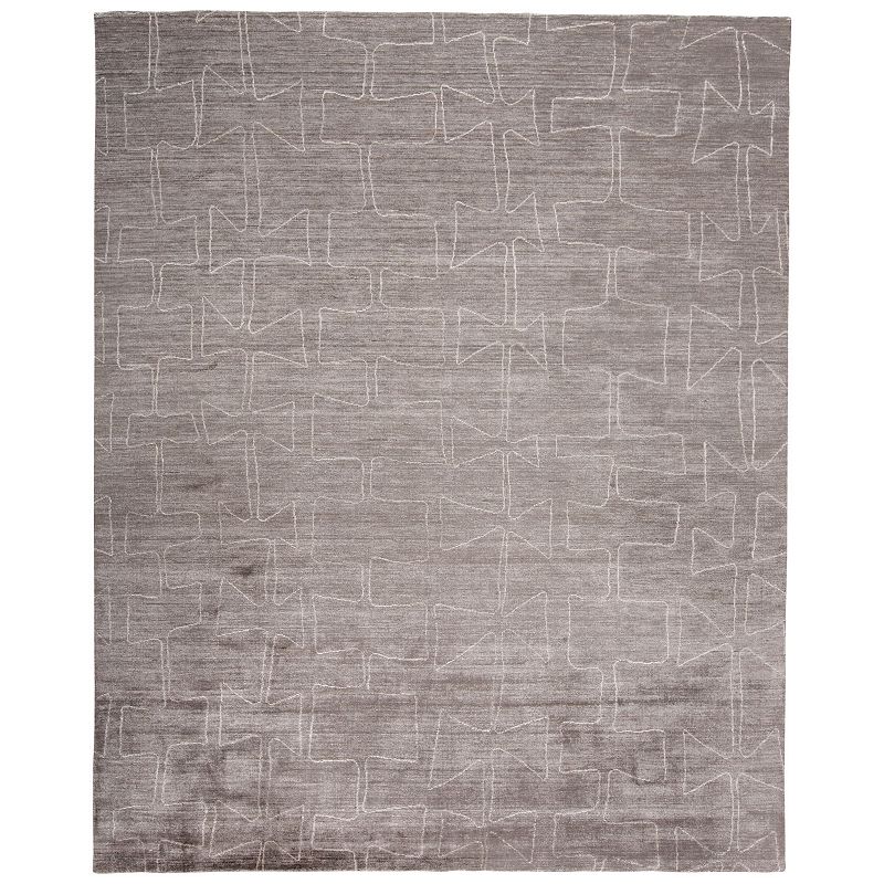 Weave & Wander Miska Modern Abstract Area Rug, Beig/Green, 8X10 Ft