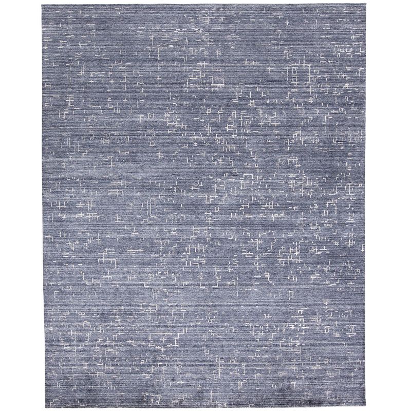 Weave & Wander Miska Modern Abstract Area Rug, Blue, 8X10 Ft