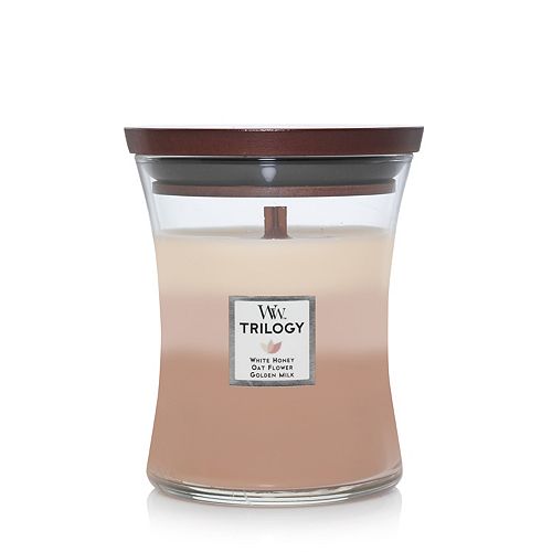 WOODWICK MEDIUM TRIOLOGY CANDLE NEW WITH LID
