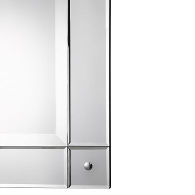 Beveled Convex Corner Wall Mirror