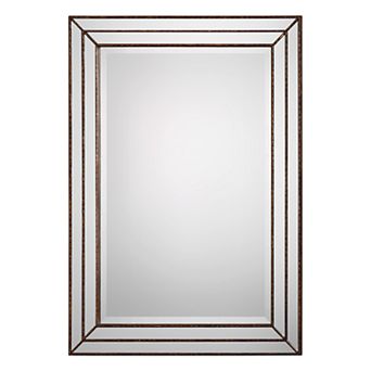 Metallic Bronze Finish Hanging Mirror