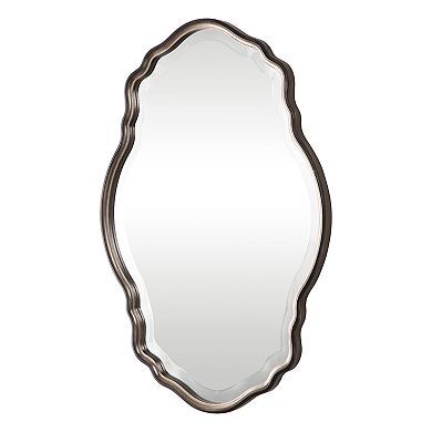 Antiqued Silver Champagne Finish Wall Mirror