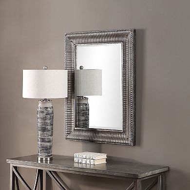 Raw Galvanized Metal Frame Wall Mirror