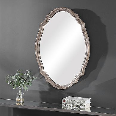 Light Ivory Distressing Wall Mirror