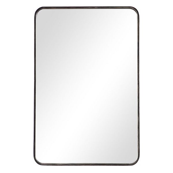 The Rounded Corners Frame Wall Mirror, Rounded Edges Rectangular Mirror