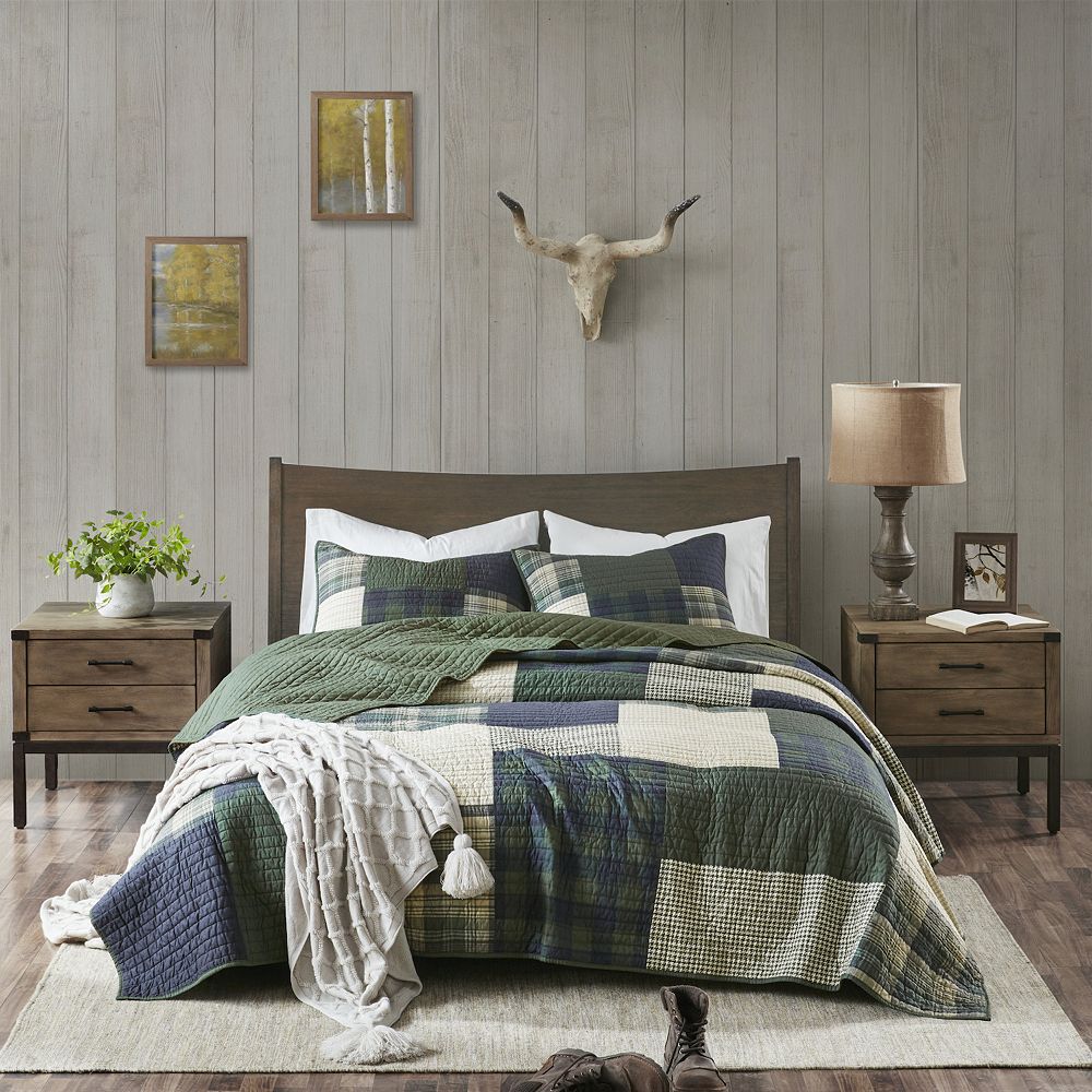Woolrich Mill Creek Oversized Cotton Quilt Set with Shams | King