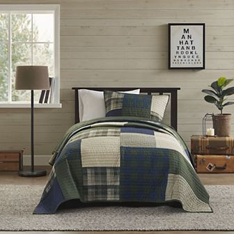Woolrich Mill Creek Oversized Cotton Quilt Set with Shams