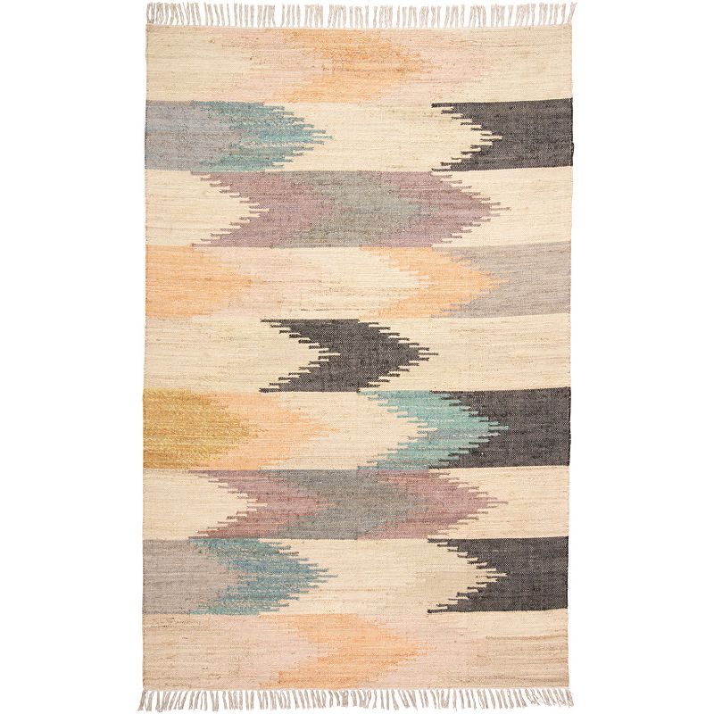 Weave & Wander Miska Multi Graphic Area Rug, Multicolor, 5X8 Ft