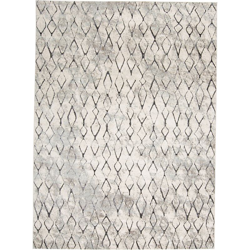 Weave & Wander Kiba Ornamental Area Rug, Beig/Green, 4X6 Ft