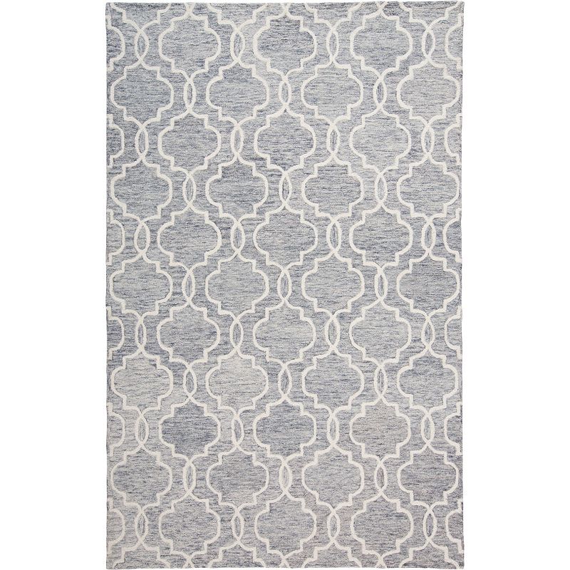 Weave & Wander Natal Ornamental Area Rug, Grey, 5X8 Ft